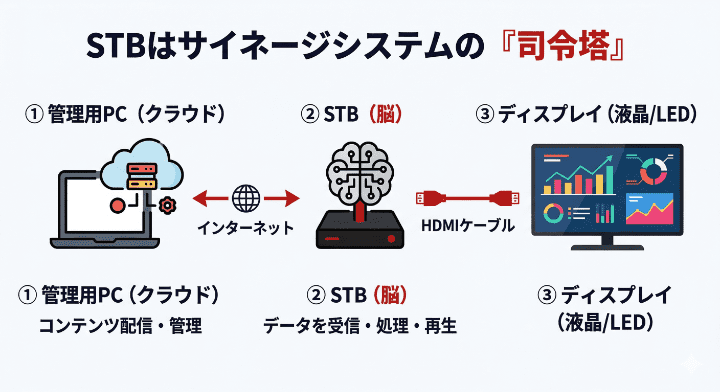 STBはサイネージシステムの脳である