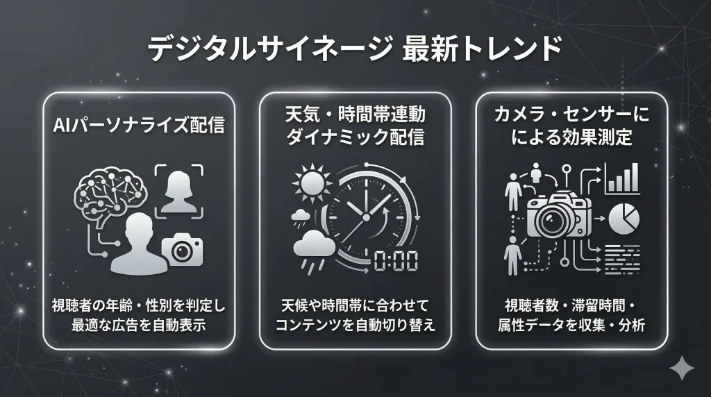 デジタルサイネージの最新トレンド